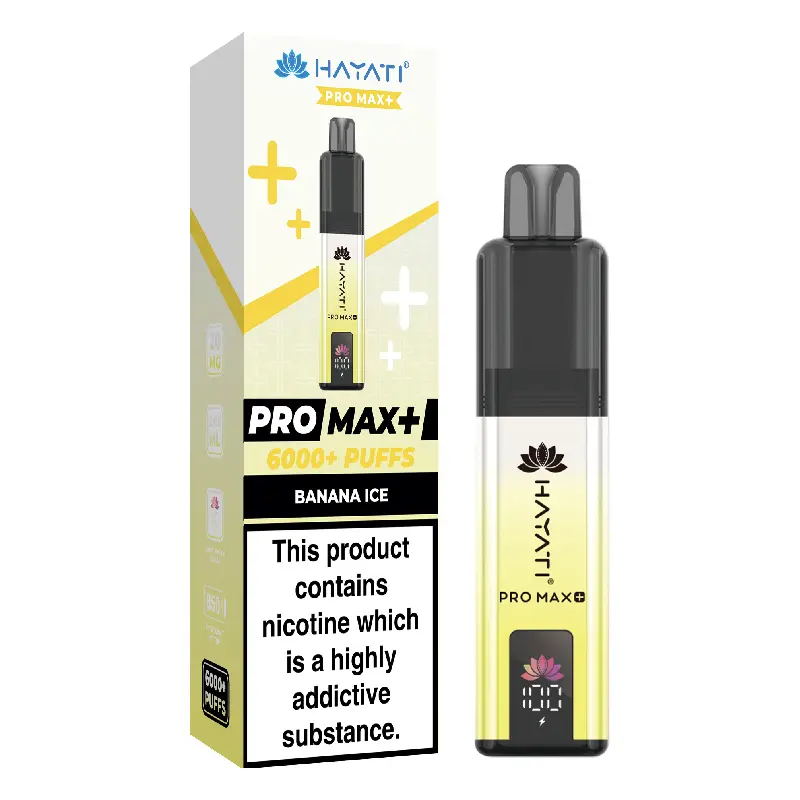 Banana Ice Hayati Pro Max Plus 6K Prefilled Pod Vape Kit